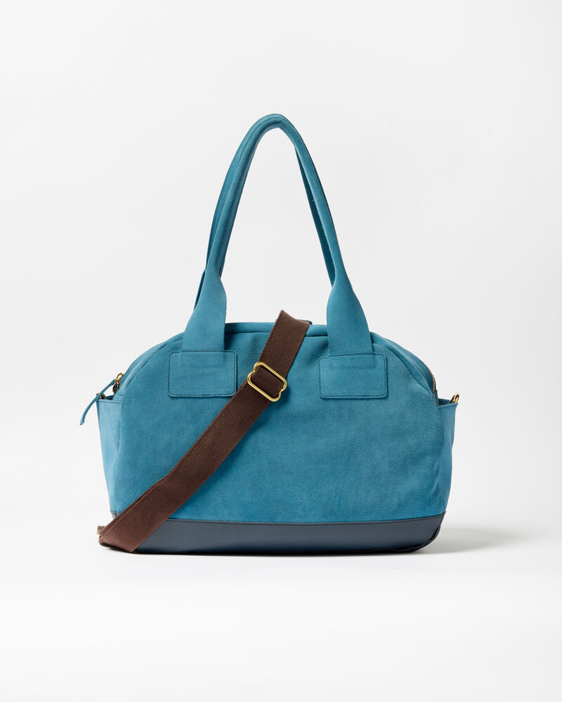 MULTI COLOR LEATHER DUFFEL