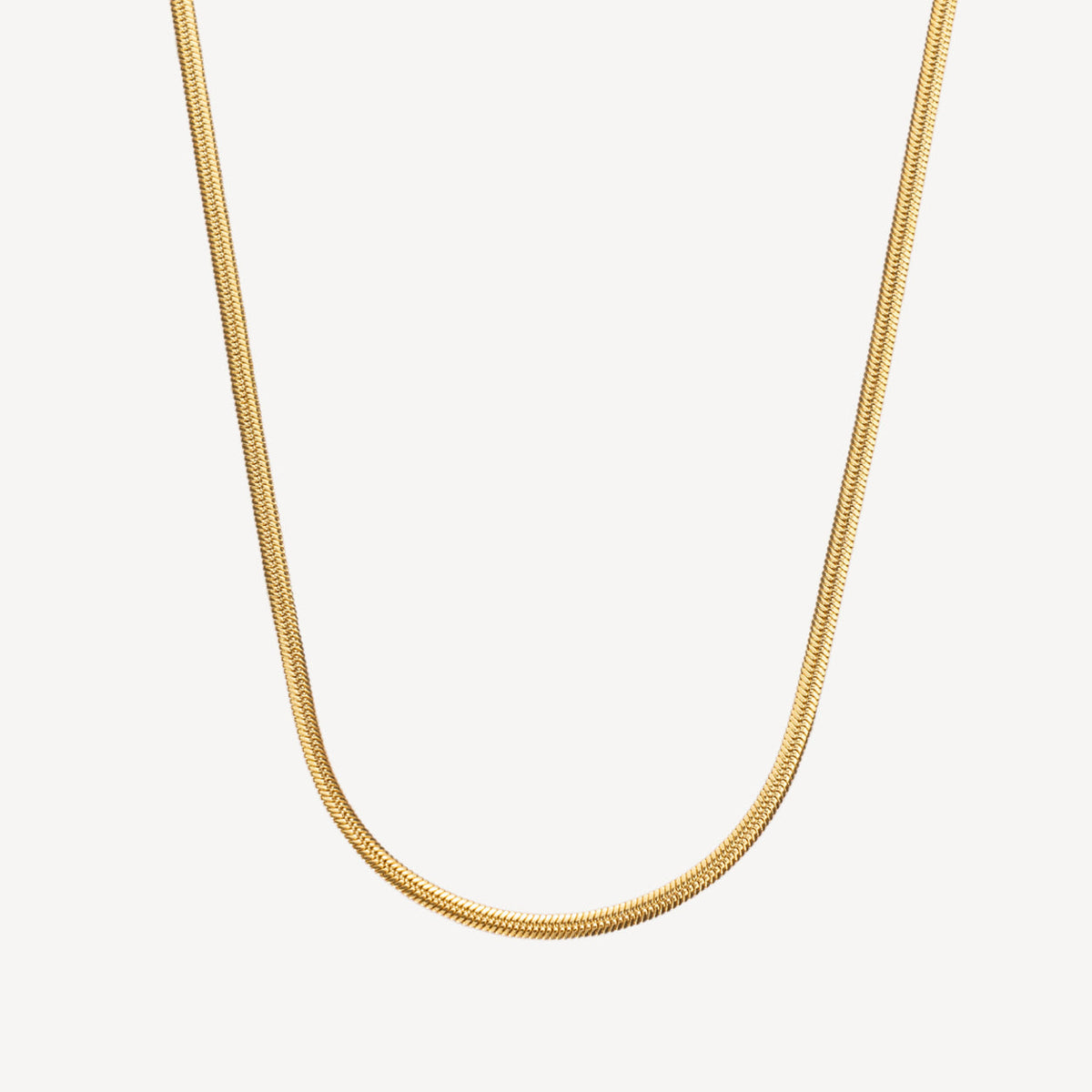 SOLAR GOLD SNAKE CHAIN NECKLACE
