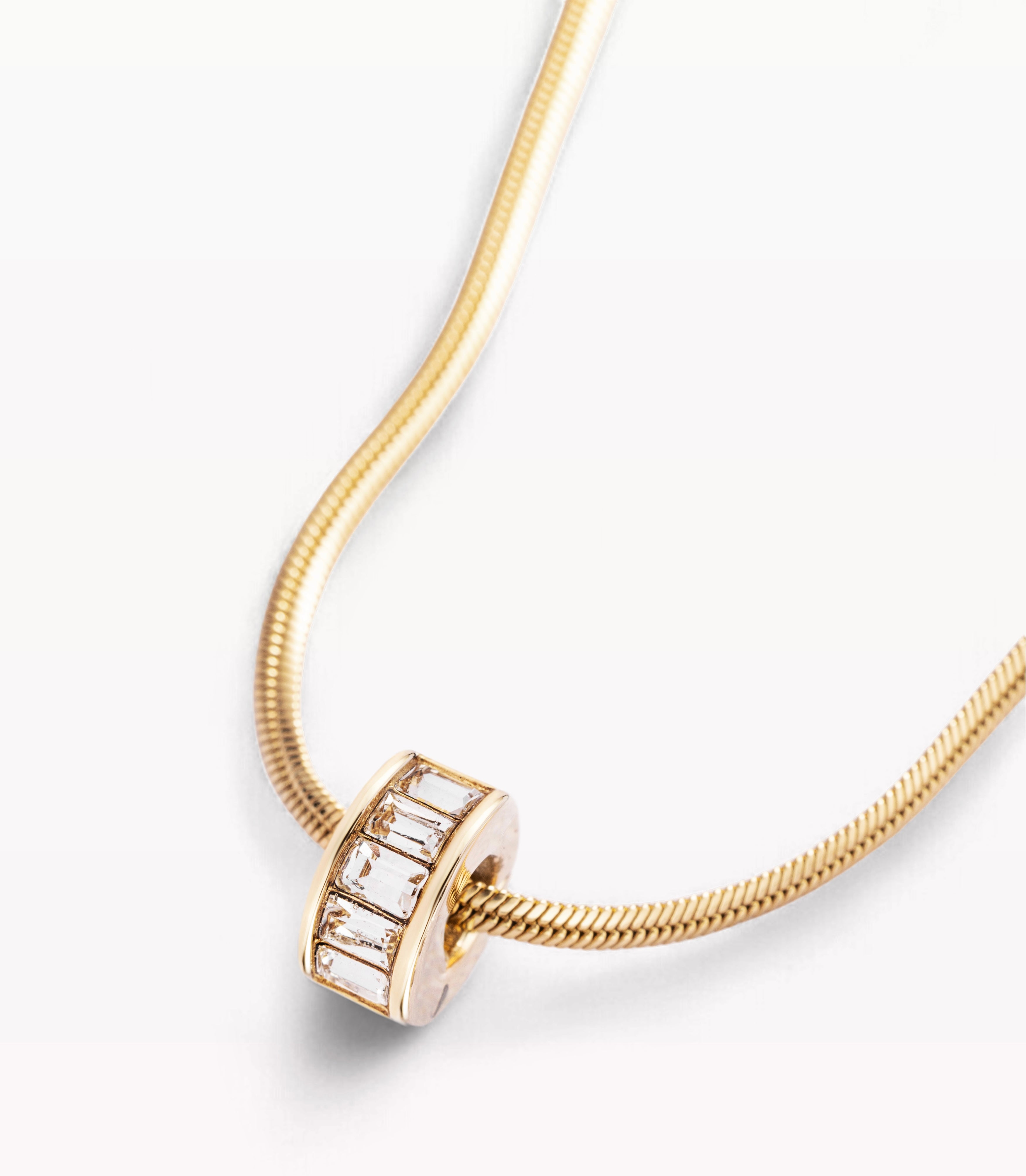 Gold Baguette - Solar Necklace