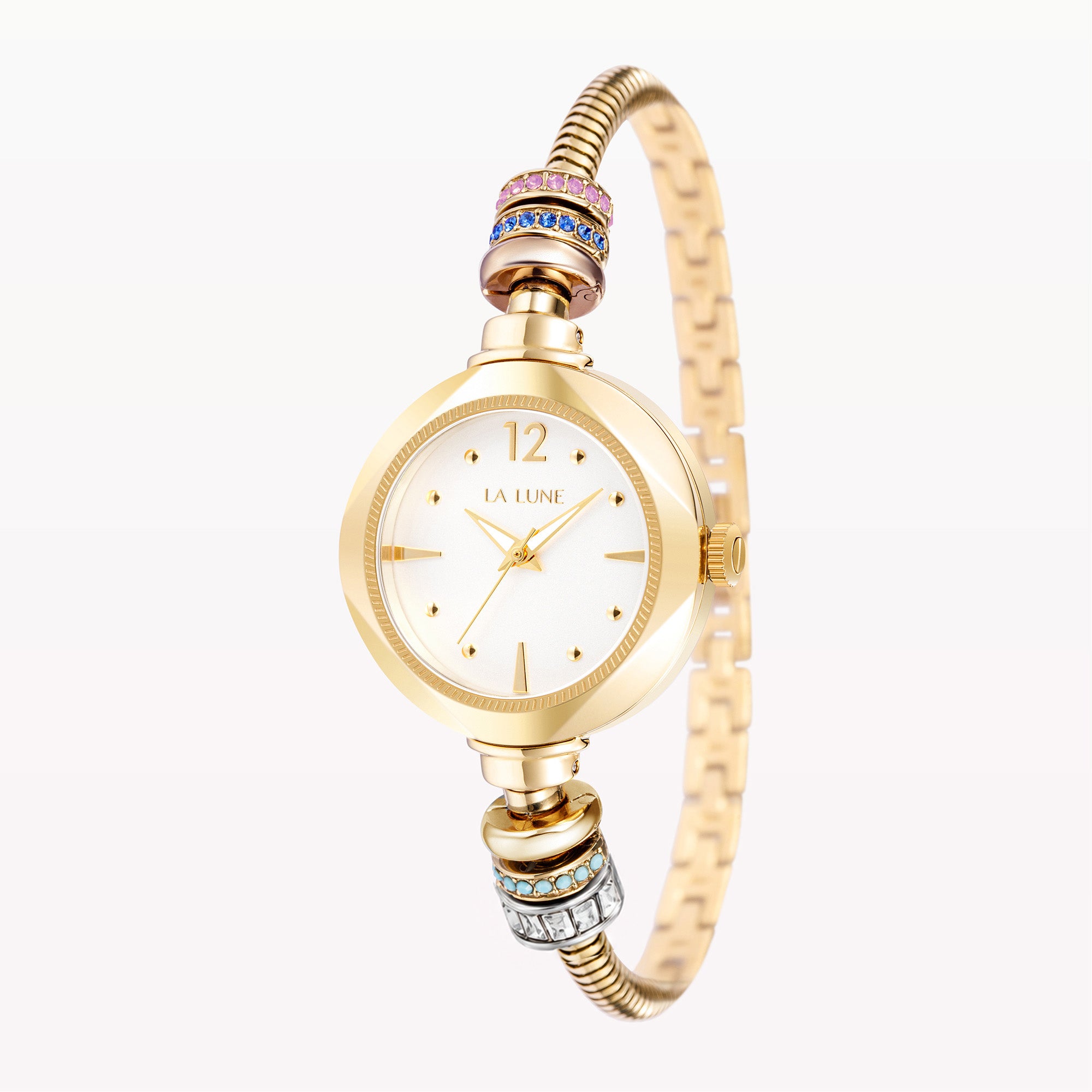 Gold Aurora Watch + Galaxy Charm Set