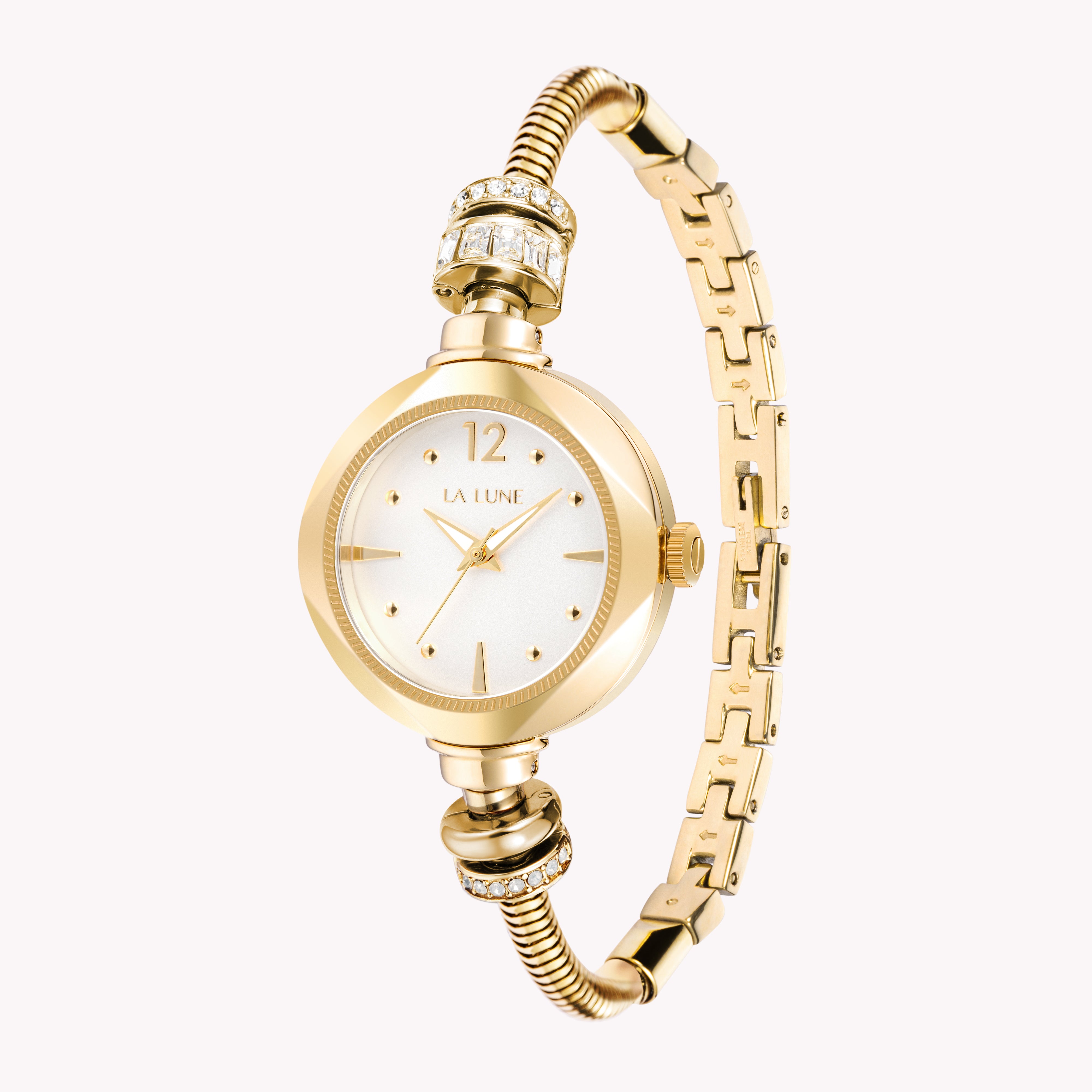 Gold Moon Watch + Galaxy Charm Set