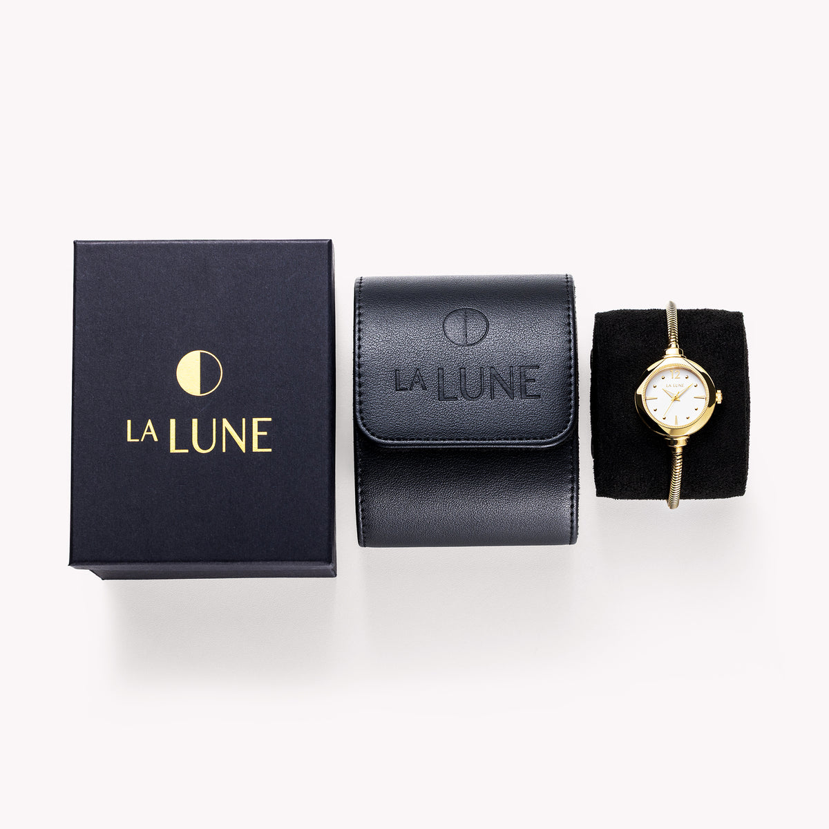Gold Comet Watch + Galaxy Charm Set