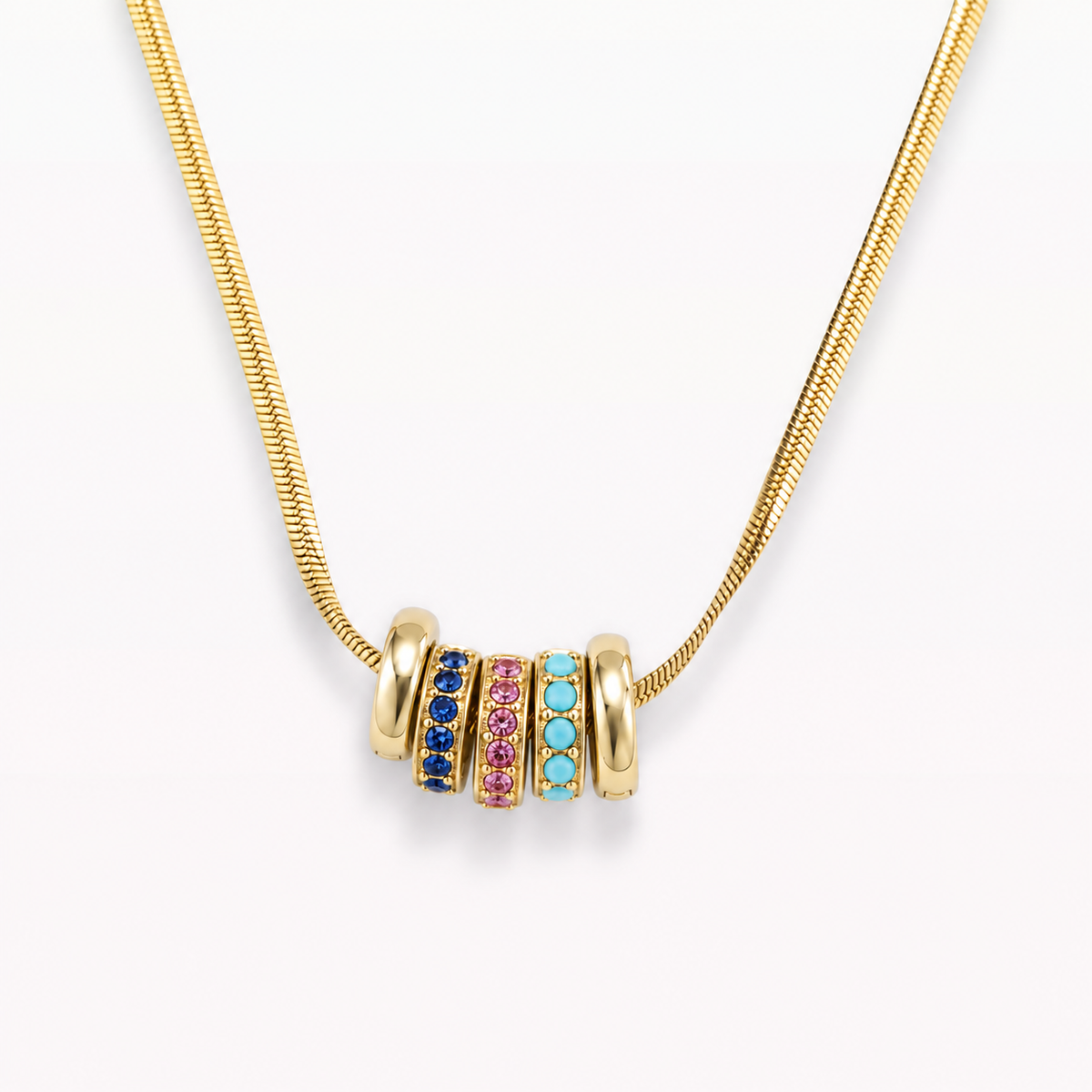 Solar Necklace + Orbit Charm Set