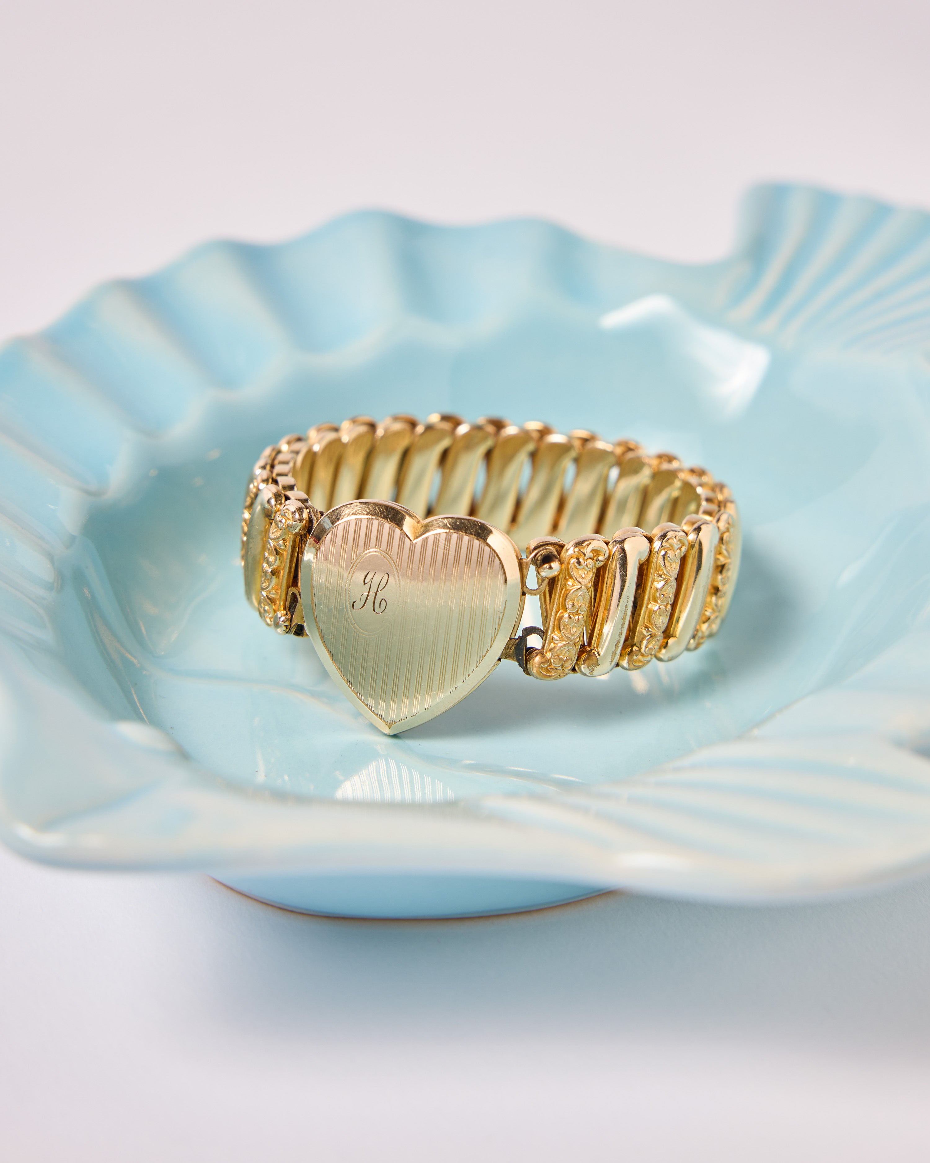 Vintage 1920's Sweetheart Locket Bracelet