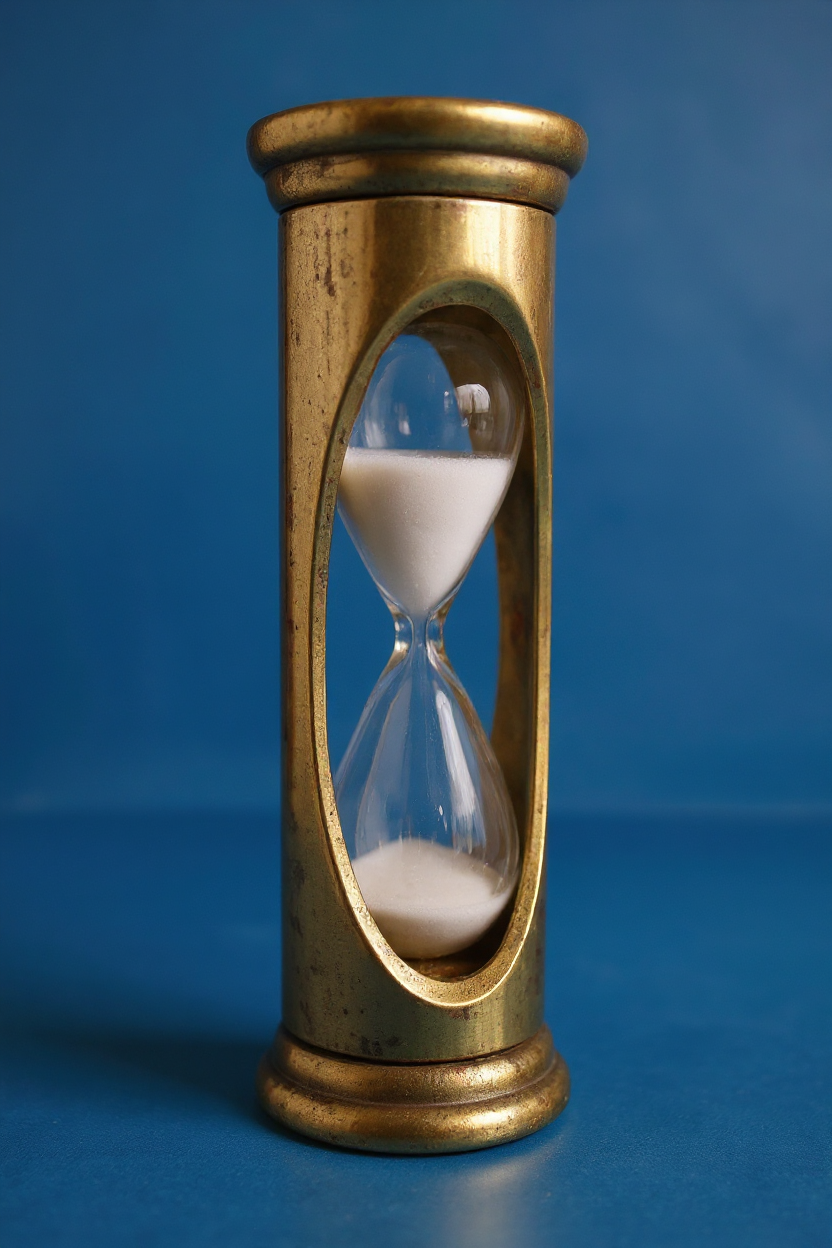 3-Minute Bronze Hourglass
