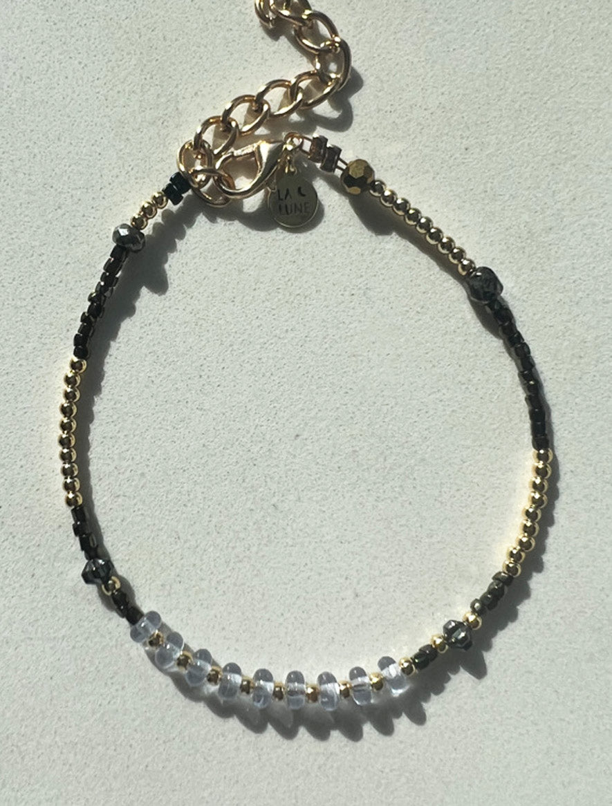 Snow Moon Upcycled Luxury Bracelet
