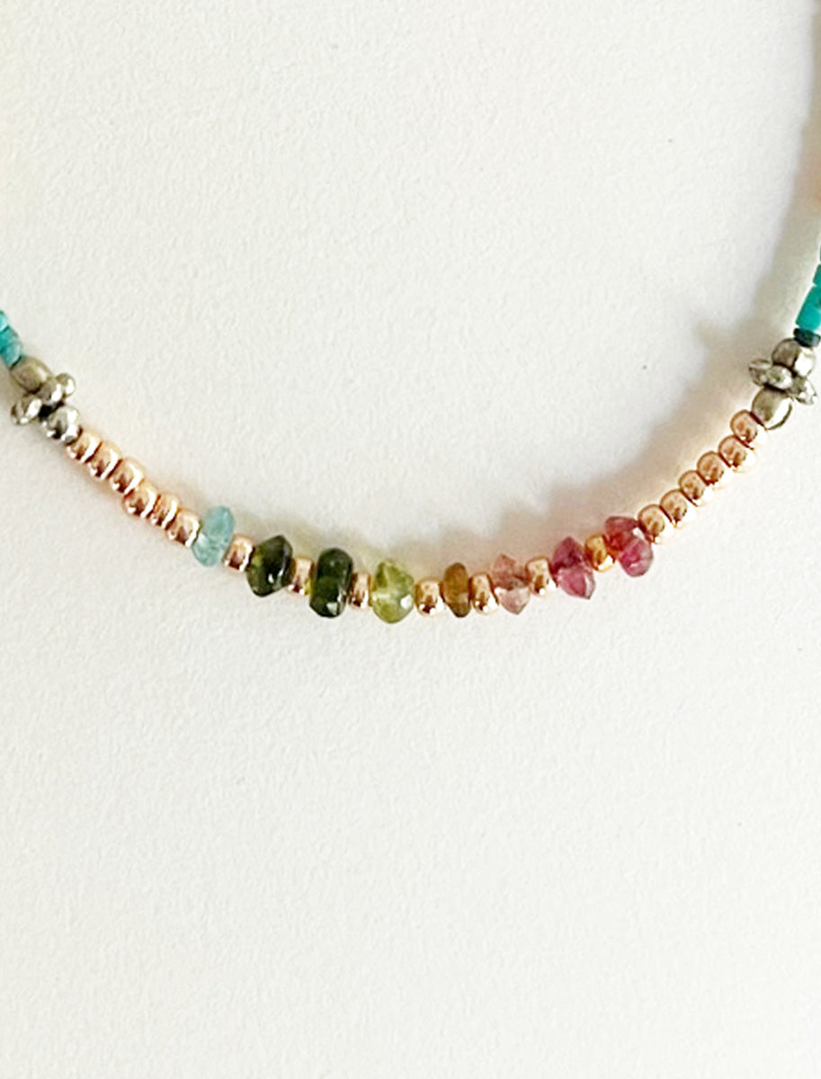 Rainbow Wave Upcycled Luxury Bracelet